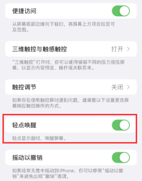 山南苹果授权维修站分享iPhone轻点无法唤醒怎么办