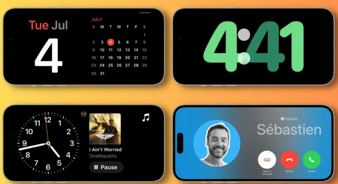 山南苹果手机维修分享iOS17横屏充电待机显示有什么好处 