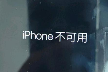 山南苹果服务网点分享锁屏界面显示“iPhone 不可用”如何解决 